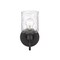 Z-Lite Kinsley 1 Light Wall Sconce, Matte Black And Clear Seeded 340-1S-MB - alternate 4